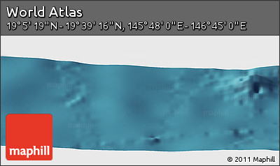Satellite Panoramic Map of the Area around 19° 22' 18" N, 146° 16' 30" E