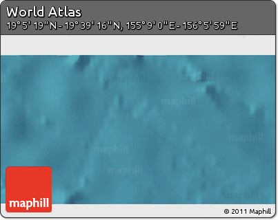 Satellite 3D Map of the Area around 19° 22' 18" N, 155° 37' 30" E