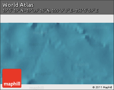 Satellite 3D Map of the Area around 19° 22' 18" N, 155° 37' 30" E