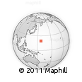 Outline Map of the Area around 19° 22' 18" N, 157° 19' 29" E, rectangular outline