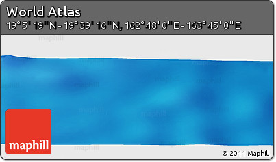 Physical Panoramic Map of the Area around 19° 22' 18" N, 163° 16' 30" E