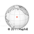 Outline Map of the Area around 19° 22' 18" N, 165° 40' 30" W, rectangular outline