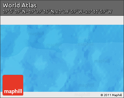 Political 3D Map of the Area around 19° 22' 18" N, 21° 10' 29" W
