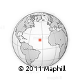 Outline Map of the Area around 19° 22' 18" N, 35° 37' 30" W, rectangular outline