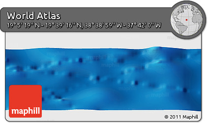 Physical Panoramic Map of the Area around 19° 22' 18" N, 38° 10' 29" W