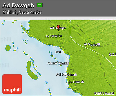Physical 3D Map of Ad Dawqah