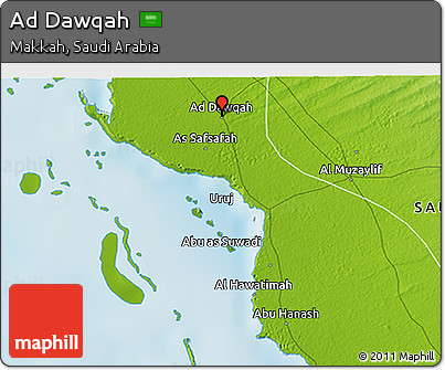 Physical 3D Map of Ad Dawqah
