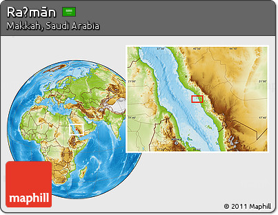 Physical Location Map of Raḩmān