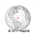 Outline Map of the Area around 19° 22' 18" N, 55° 10' 29" W, rectangular outline