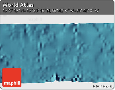 Satellite 3D Map of the Area around 19° 22' 18" N, 66° 13' 29" W