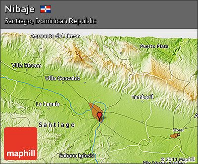 Physical 3D Map of Nibaje