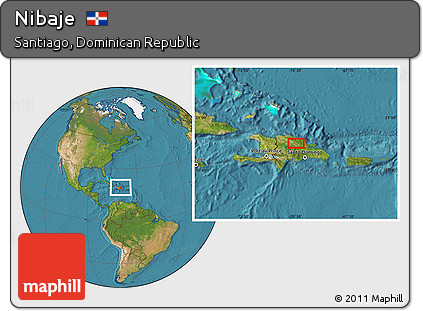 Satellite Location Map of Nibaje
