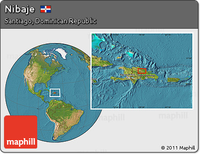 Satellite Location Map of Nibaje