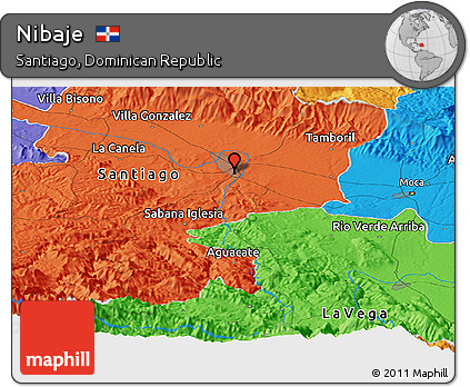 Political Panoramic Map of Nibaje