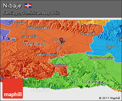 Political Panoramic Map of Nibaje