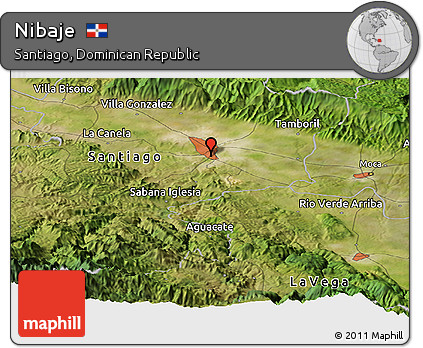 Satellite Panoramic Map of Nibaje