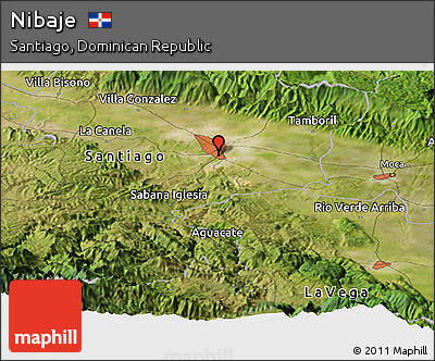 Satellite Panoramic Map of Nibaje