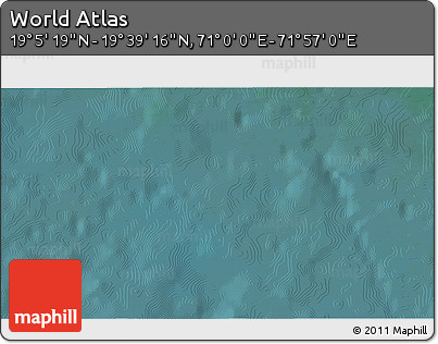 Satellite 3D Map of the Area around 19° 22' 18" N, 71° 28' 29" E