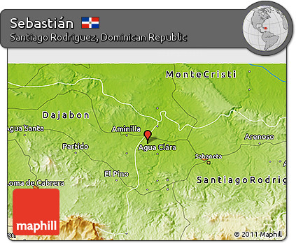Physical 3D Map of Sebastián