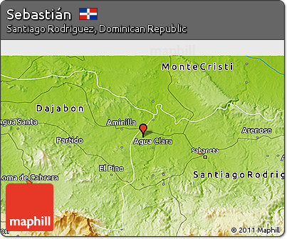 Physical 3D Map of Sebastián