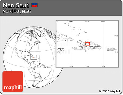 Blank Location Map of Nan Saut