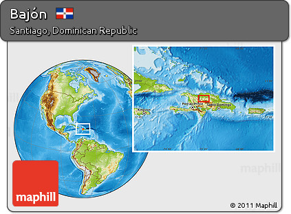 Physical Location Map of Bajón