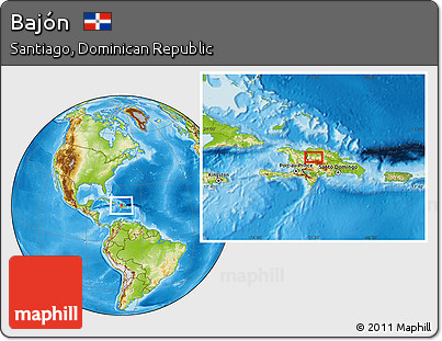 Physical Location Map of Bajón