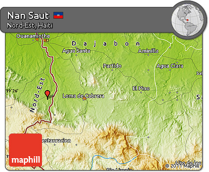 Physical Map of Nan Saut