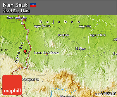 Physical Map of Nan Saut