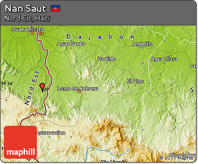 Physical Map of Nan Saut