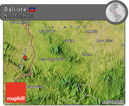 Satellite Map of Balliote