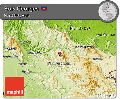 Physical 3D Map of Bois Georges