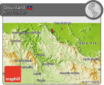 Physical 3D Map of Douillard