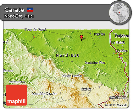 Physical 3D Map of Garate
