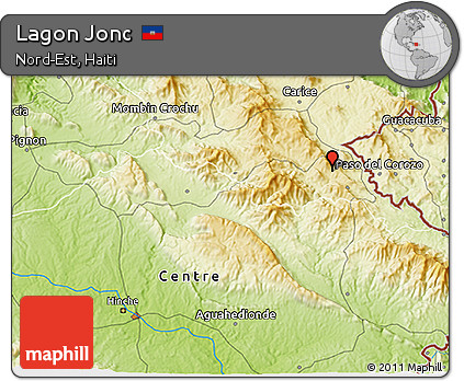 Physical 3D Map of Lagon Jonc