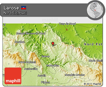 Physical 3D Map of Larose