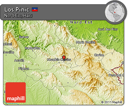 Physical 3D Map of Los Pinic