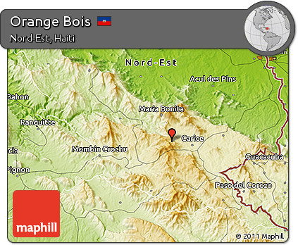 Physical 3D Map of Orange Bois