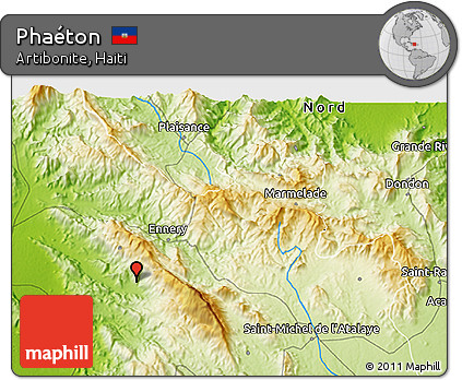Physical 3D Map of Phaéton