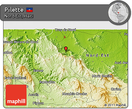 Physical 3D Map of Pilette