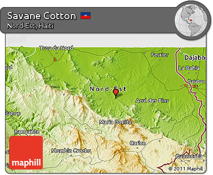 Physical 3D Map of Savane Cotton
