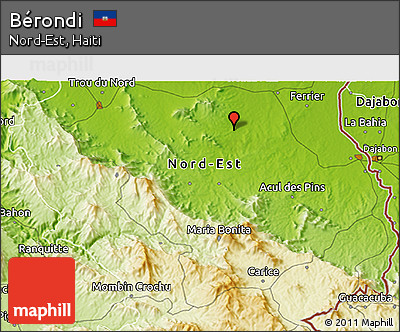 Physical 3D Map of Bérondi