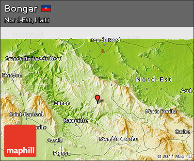 Physical 3D Map of Bongar