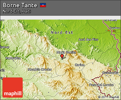 Physical 3D Map of Borne Tante