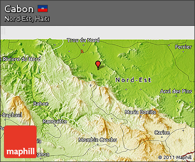 Physical 3D Map of Cabon