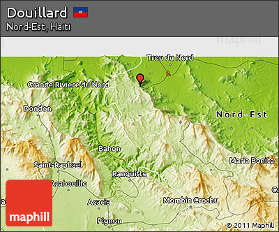 Physical 3D Map of Douillard