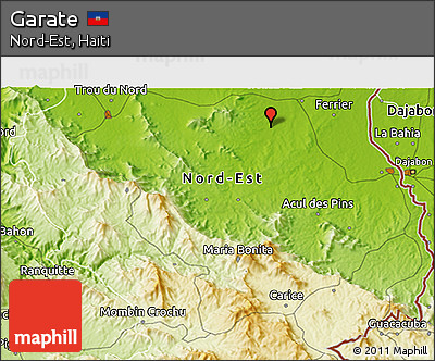 Physical 3D Map of Garate