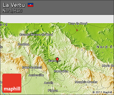 Physical 3D Map of La Vertu