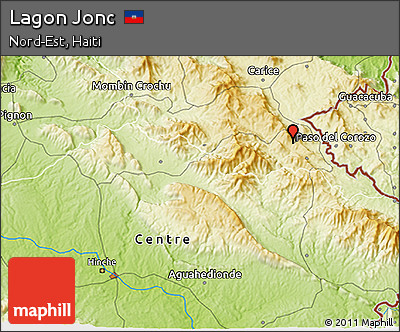 Physical 3D Map of Lagon Jonc
