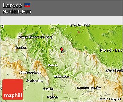 Physical 3D Map of Larose